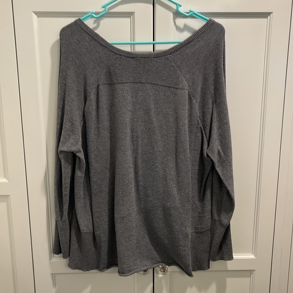 Eileen Fisher Gray Sweater S High Low - Picture 4 of 4